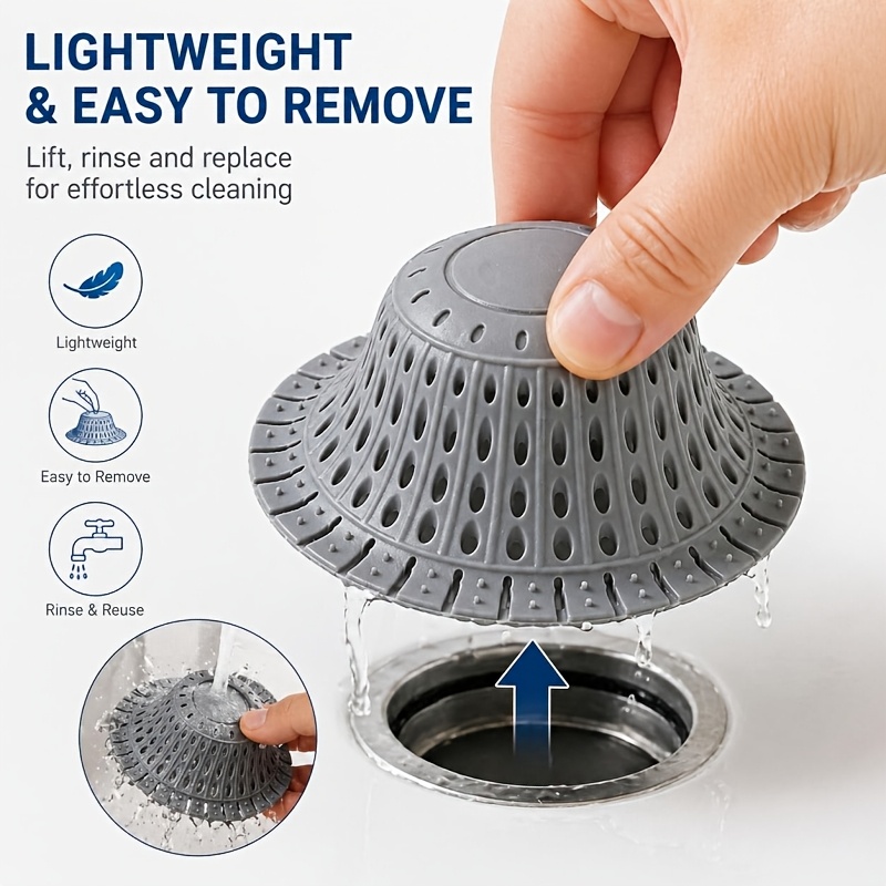 Silicone Foldable Hair Catcher - Drain Pipe Clip review and price