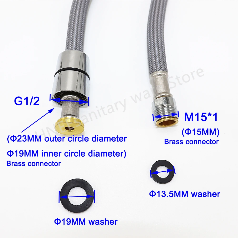 50cm/60cm/85cm/150cm F1/2 M15* - Flexible Hose Braided review and price