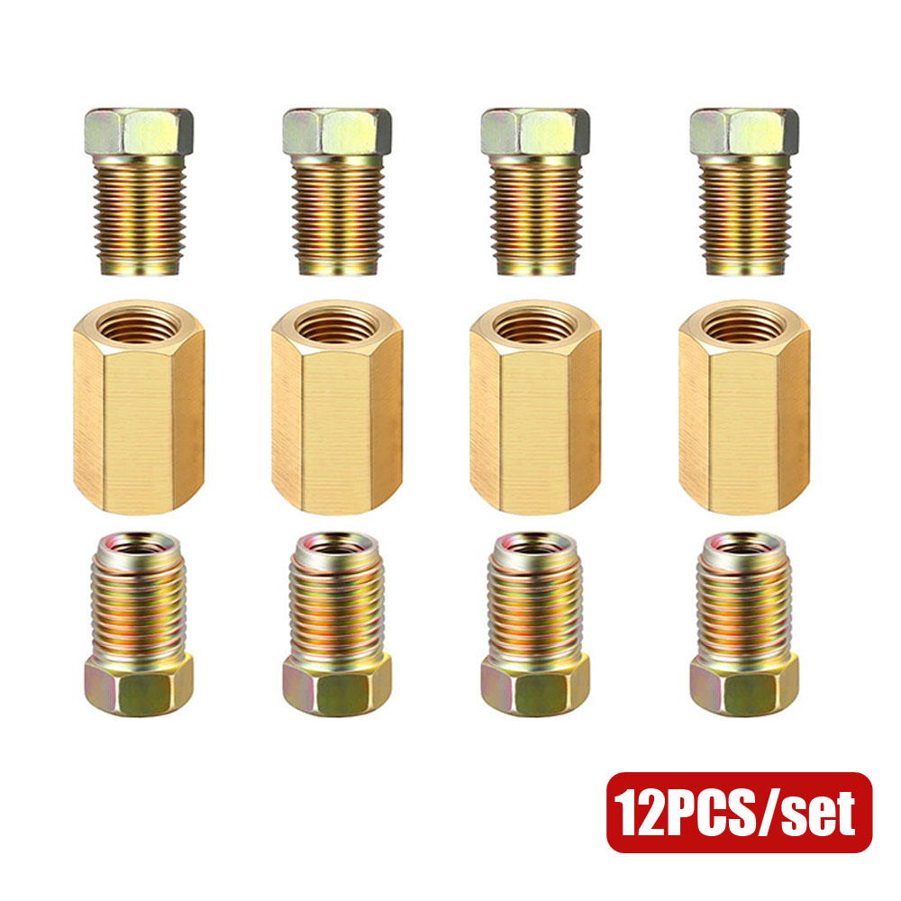 12pcs 3/16 (3/8-24 Inverted) B - Compression Fitting Brass review and price
