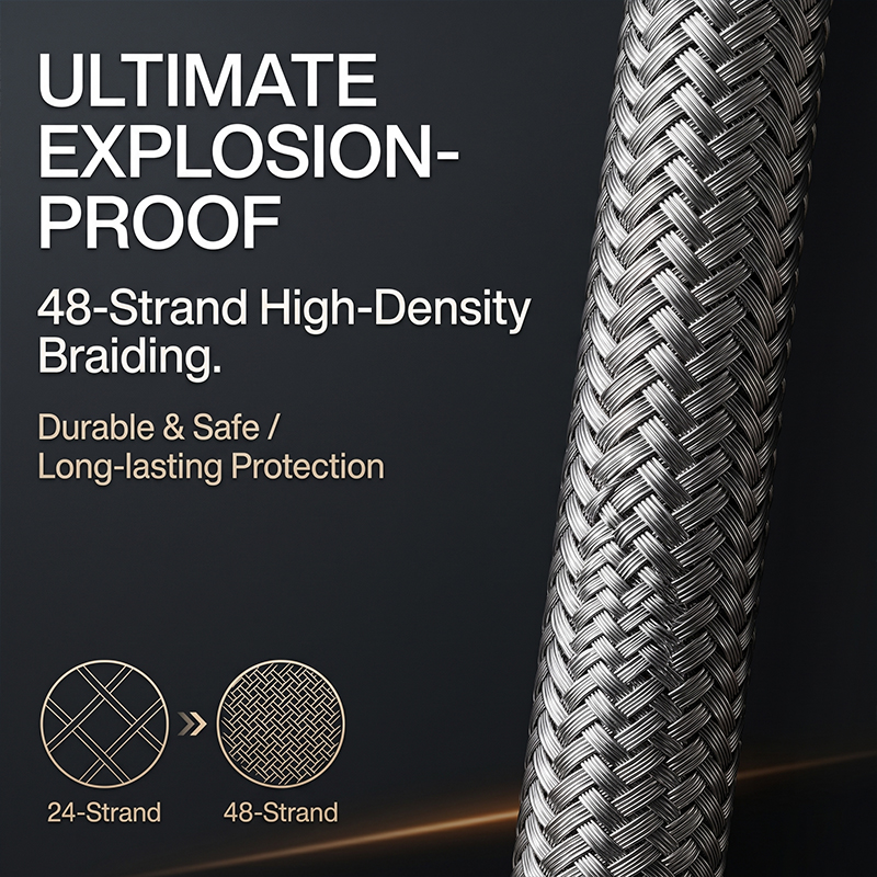 20mm Stainless Steel Braided F - Flexible Hose Braided review and price